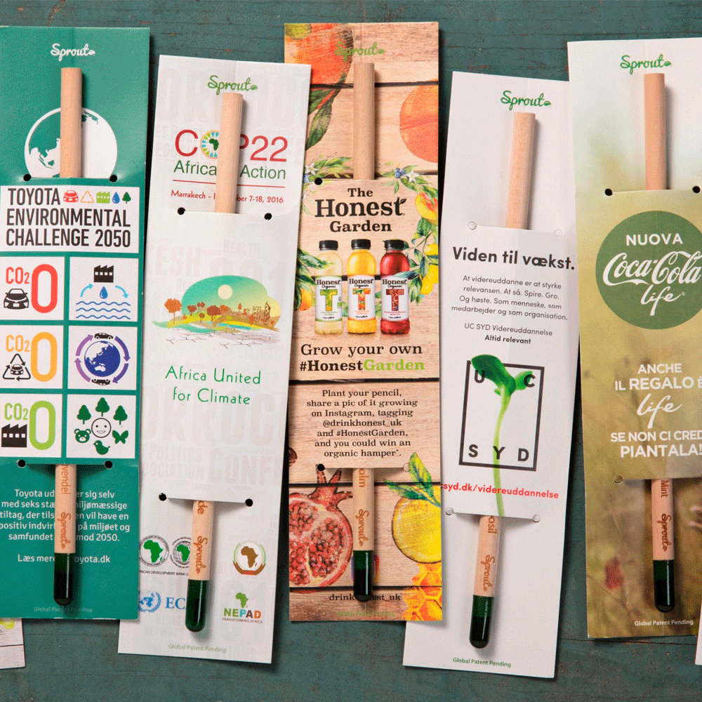 SPROUT Blyant med kort - Gravering-Basilikum