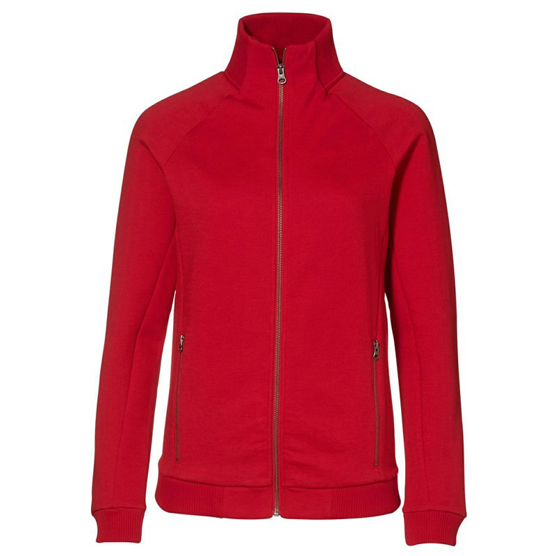 ID Cardigan Dame-Rød