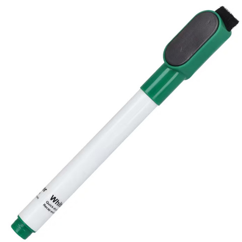 Whiteboard-markør med magnet og visker-Grøn