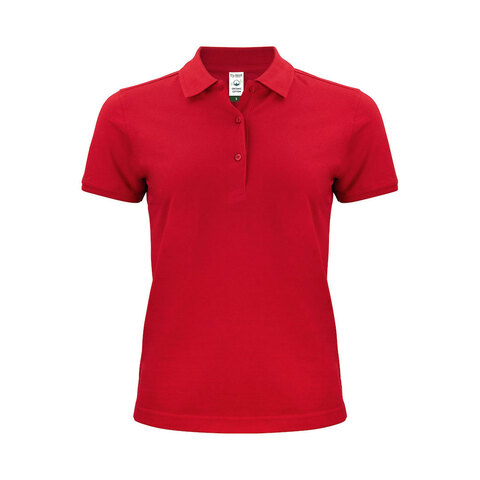 CLIQUE Classic OC Polo Dame - Øko Bomuld-Rød