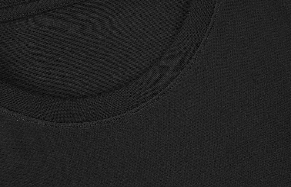 ID Økologisk O-hals T-shirt, herre-Sort