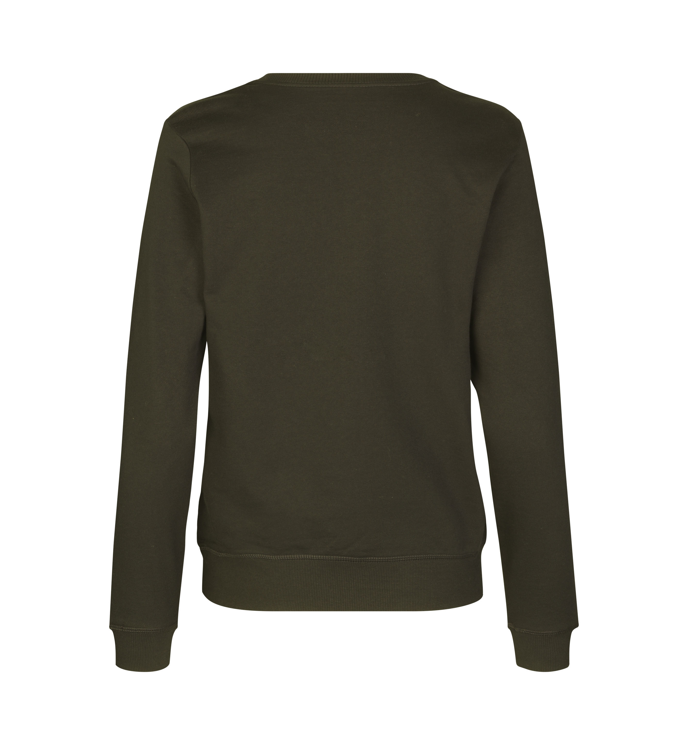 ID Økologisk O-hals Sweatshirt, dame-Oliven