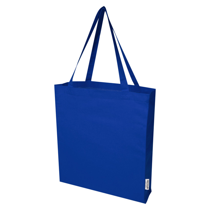 Madras 140 g/m² GRS mulepose med bund i genvundet bomuld-Kongeblå