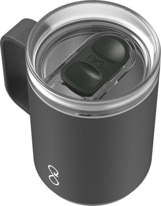 Ocean Bottle 350 ml isoleret rejsekrus - Genbrugs Rustfri Stål-Sort