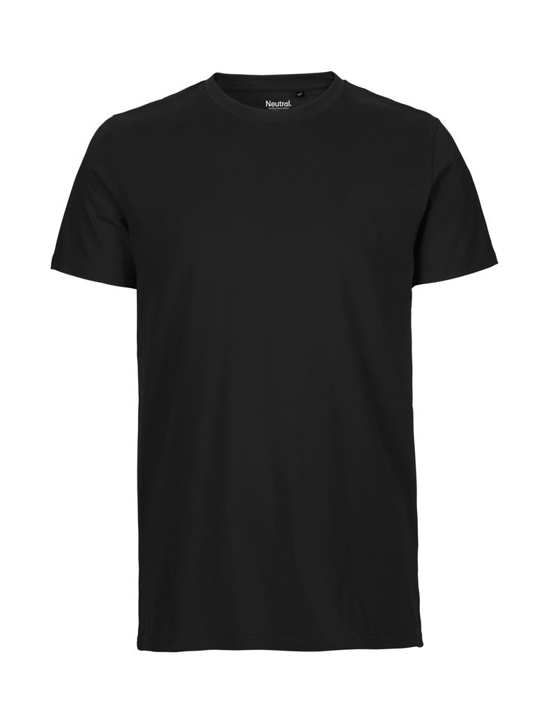 NEUTRAL Fit T-shirt, 100% Økologisk Fairtrade Bomuld-Sort