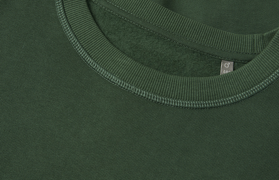 ID Økologisk O-hals Sweatshirt, herre GOTS-Grøn