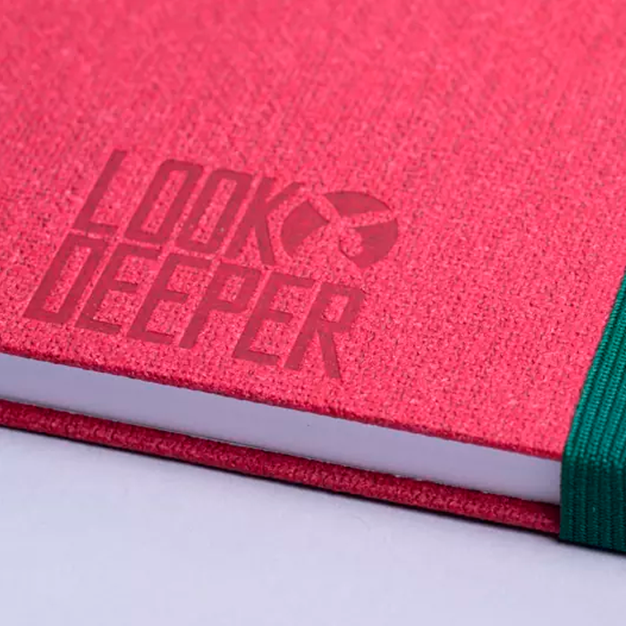 Art Paper Notesbog A5 - eget design-Rød