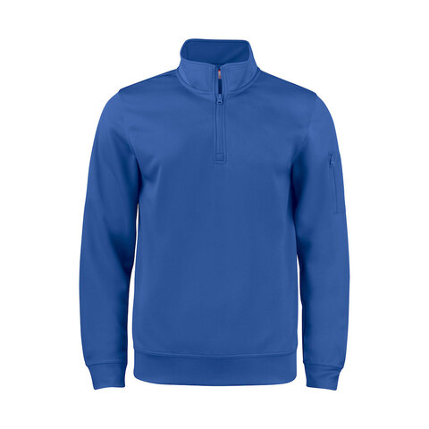 CLIQUE Basic Active Half Zip - Spun Dyed-Blå