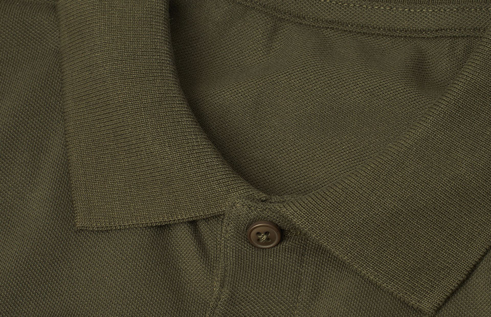 ID Økologisk poloshirt, herre-Oliven