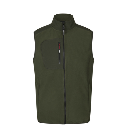 ID Bonded fleecevest, Herre-Oliven