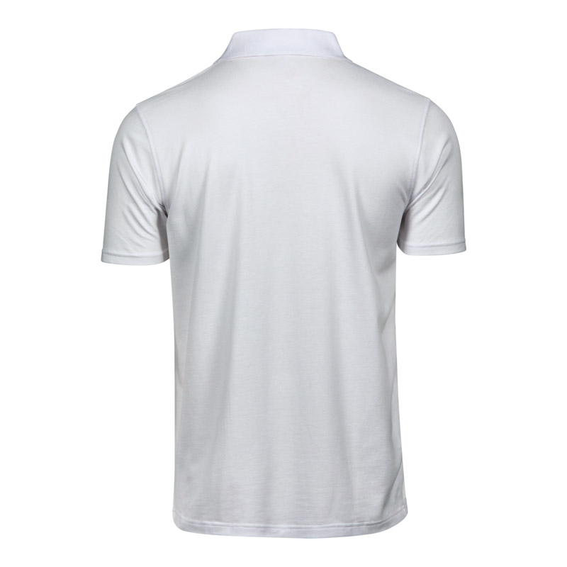 TEE JAYS Power Polo - Økologisk, herre-Hvid