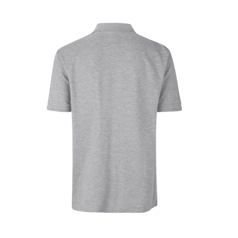 PRO Wear poloshirt | trykknap-Grå melange
