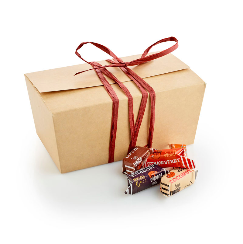 Økologiske og Veganske Fudge i Ballotin - 650 g.-