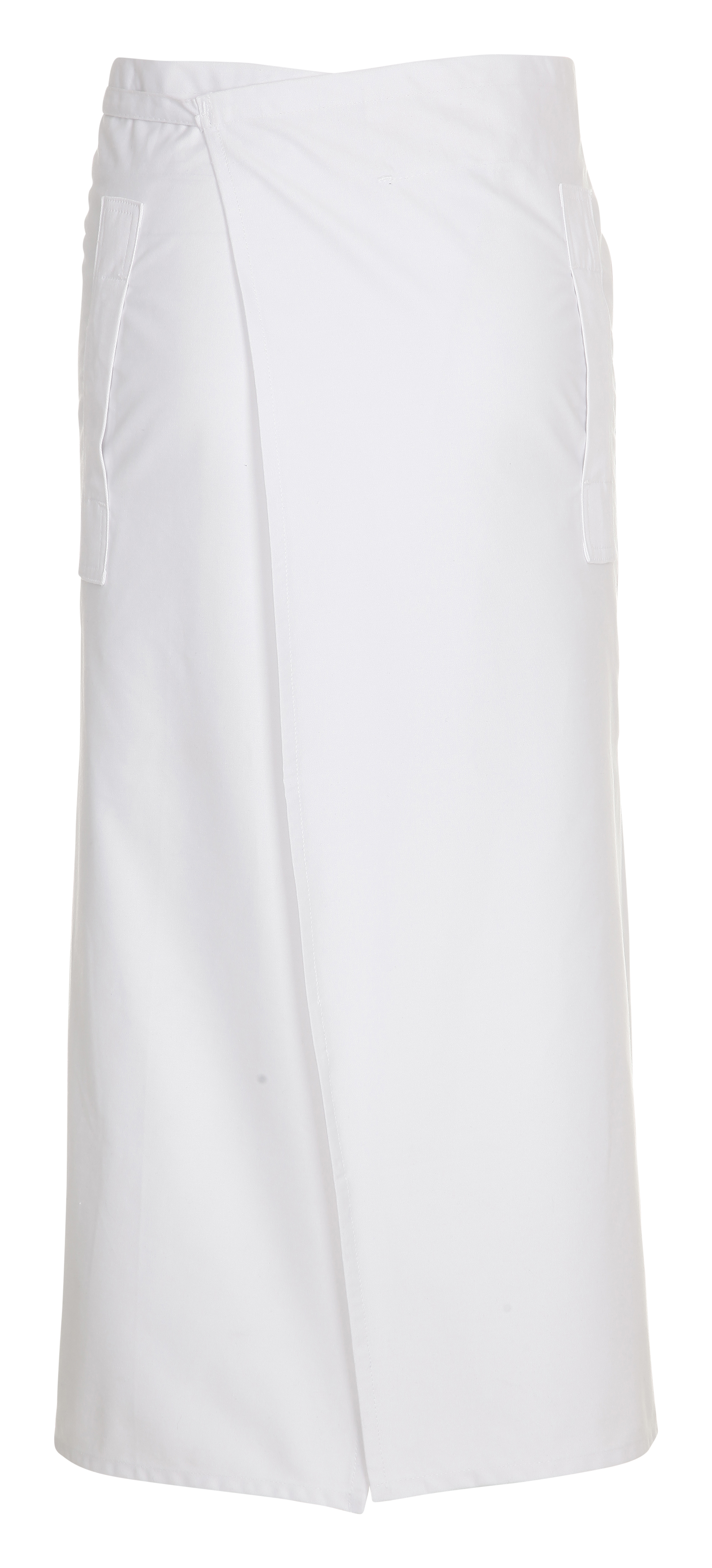 Langt Café Forklæde-Hvid