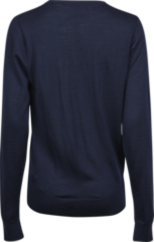 TEE JAYS Crew Neck Strik Sweater, dame-Navy