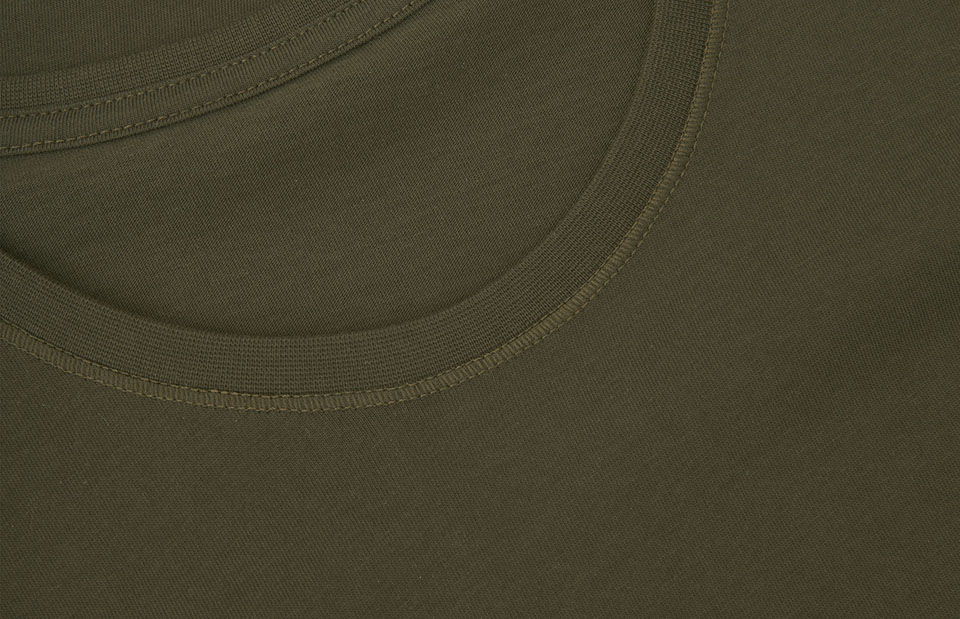 ID Økologisk O-hals T-shirt, dame-Oliven