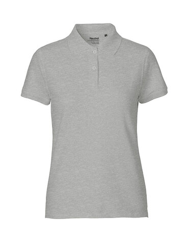 NEUTRAL Classic  Dame Polo, 100% Økologisk Fairtrade Bomuld-Grå melange
