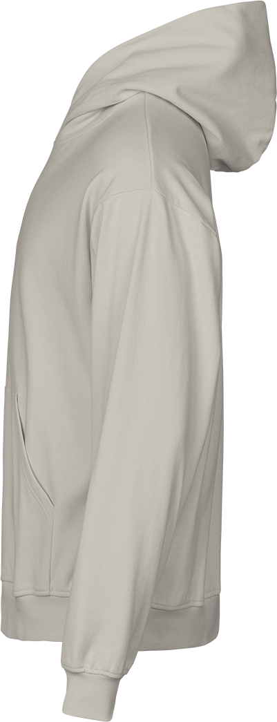 TEE JAYS Urban Heavy Loose Fit Hooded Sweatshirt - Økologisk Bomuld-Creme