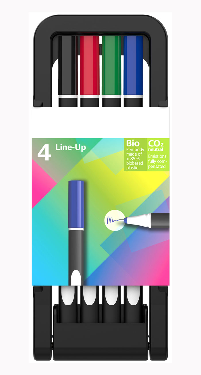 SCHNEIDER Fineline Penne i æske med 4 stk. - Recycling-Sort