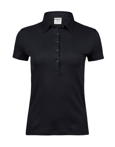 TEE JAYS Pima Cotton Polo, dame-Sort