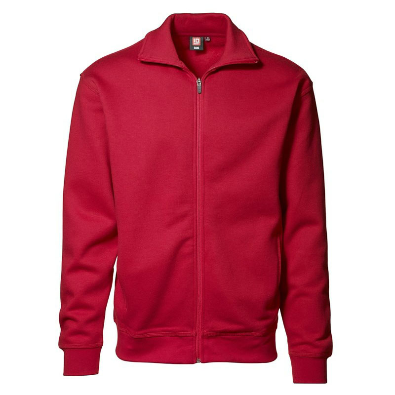 ID Cardigan Sweatshirt-Rød