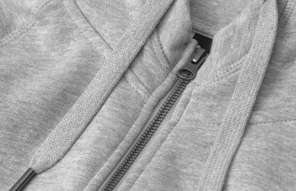 ID Core Full Zip  Hoodie, dame-Grå melange