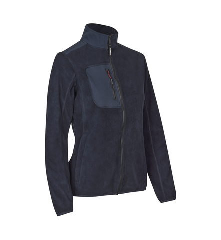 ID Bonded fleecejakke, Dame-Navy