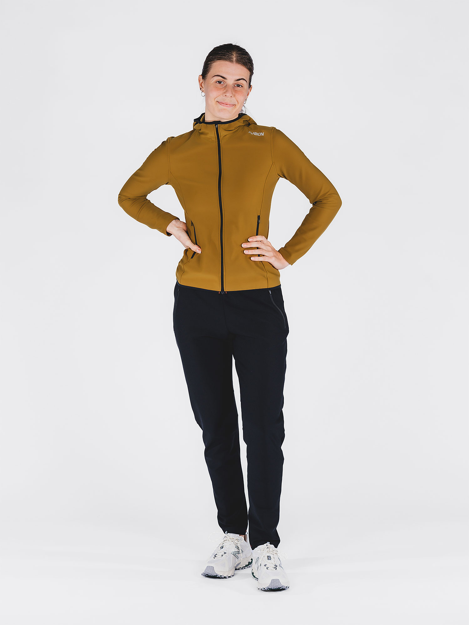 FUSION Recharge Hoodie, Dame-Mustard