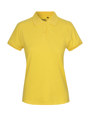 NEUTRAL Classic  Dame Polo, 100% Økologisk Fairtrade Bomuld-Gul