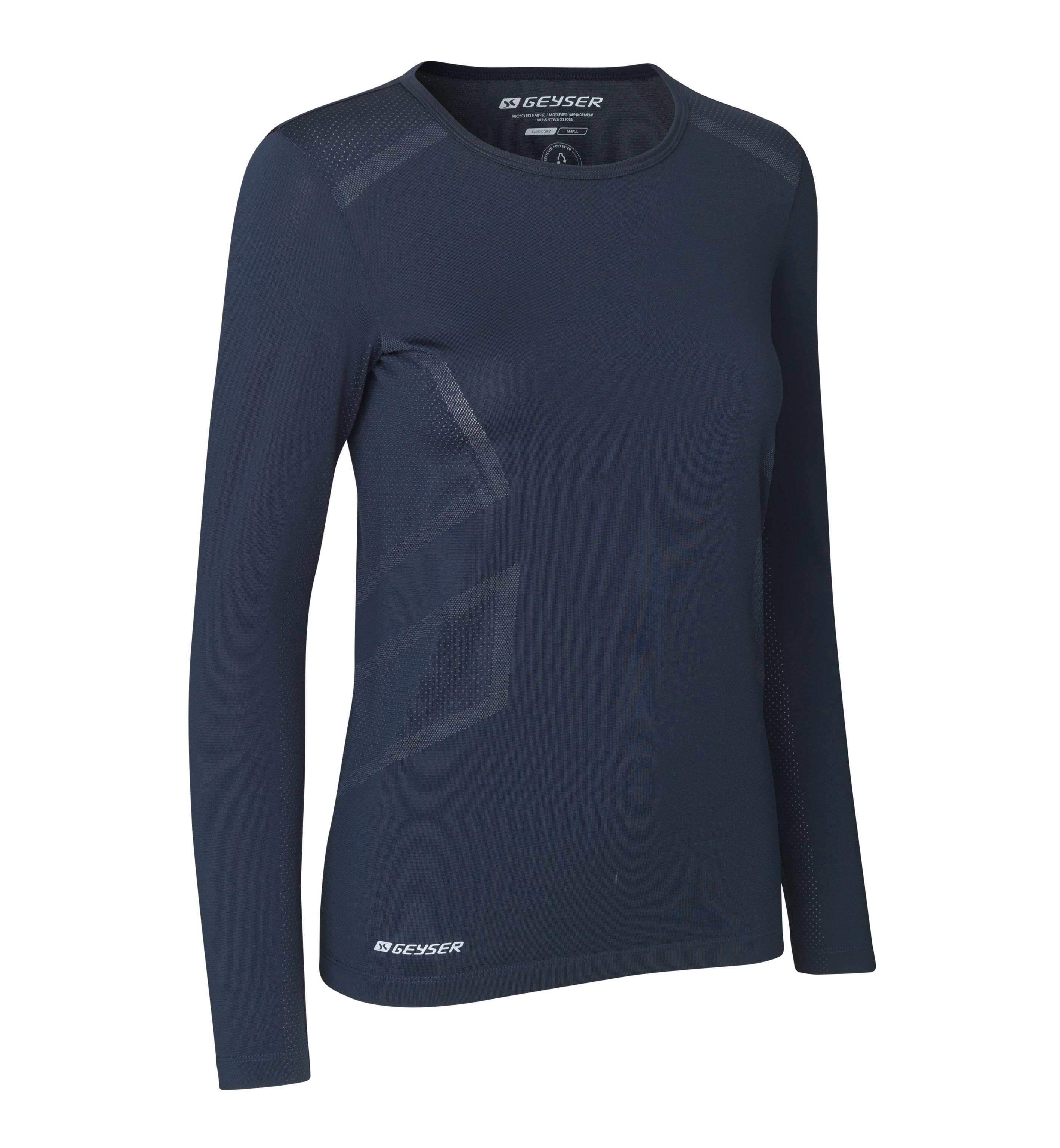 GEYSER long-sleeved T-shirt, seamless, dame - rPet-Navy