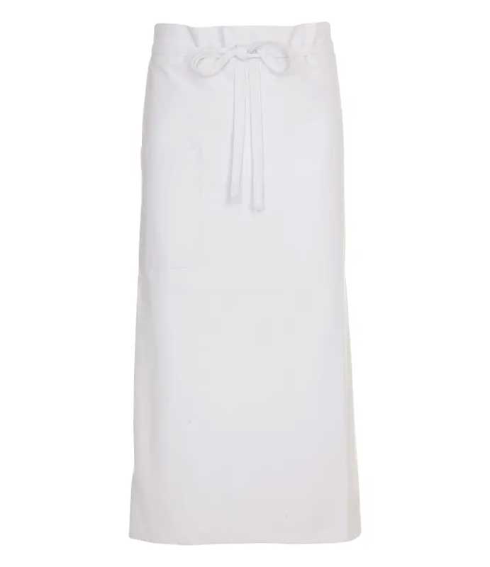 Langt Café Forklæde-Hvid