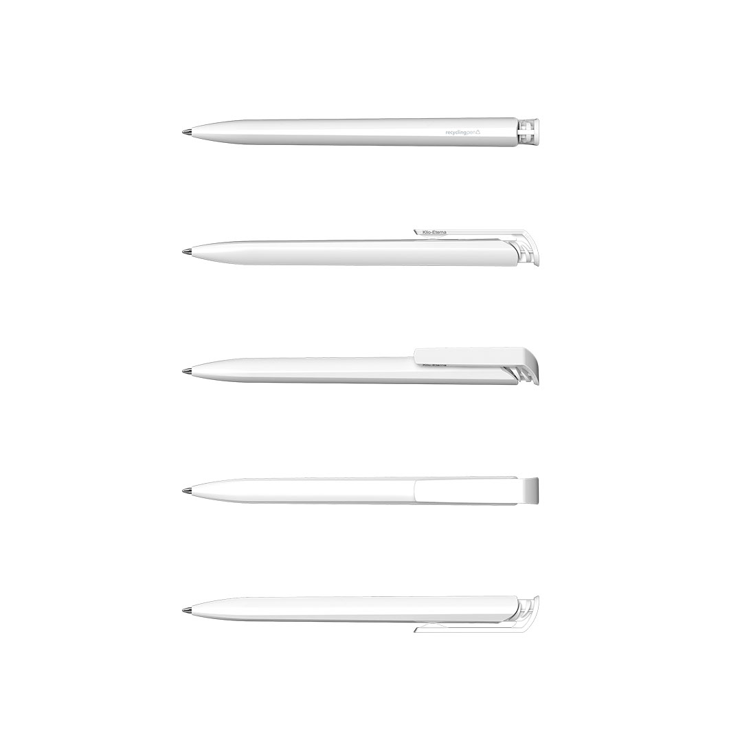 KLIO Trias Kuglepen - rPET-Hvid