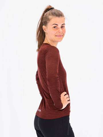 FUSION C3 T-shirt m. lange ærmer-Brun