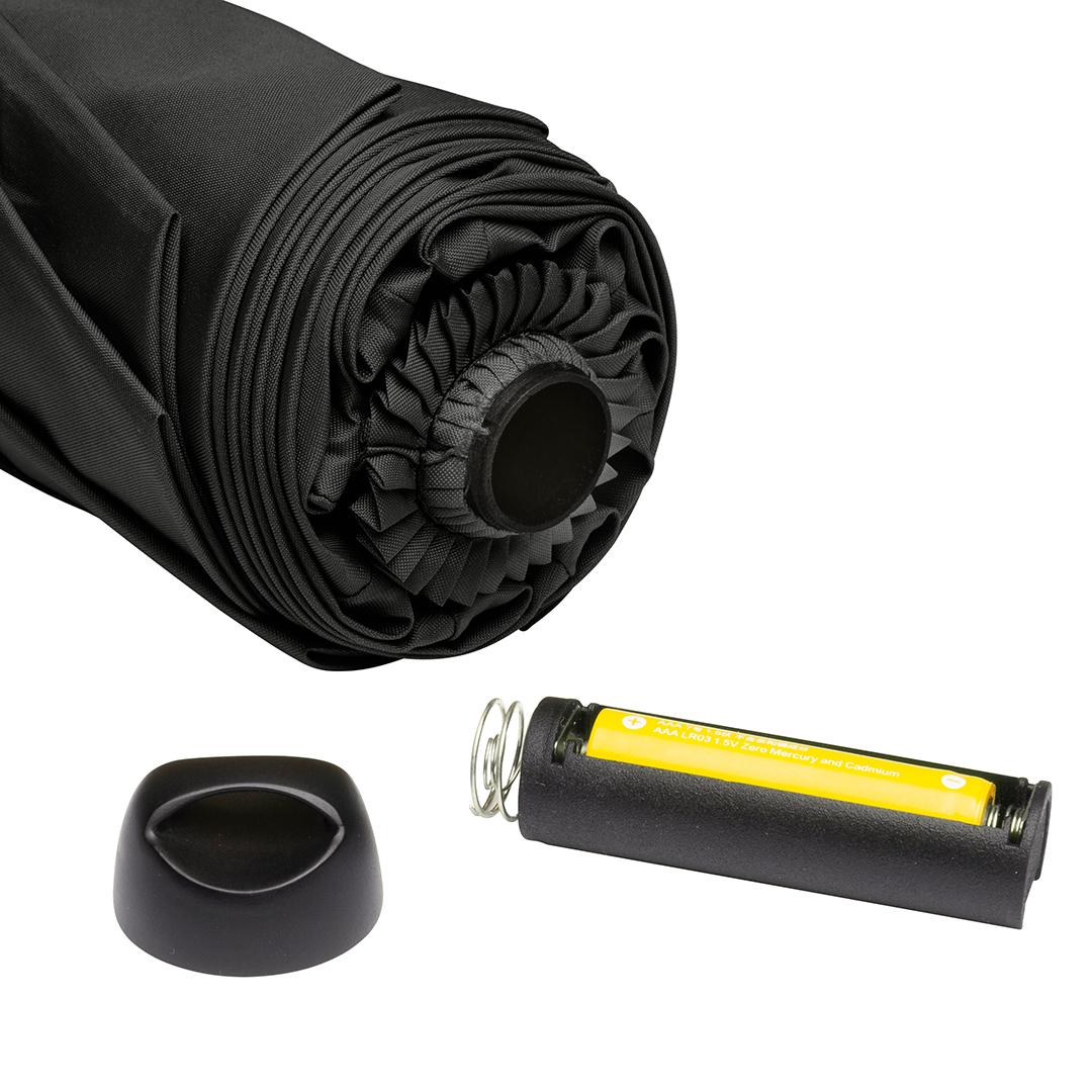 Oversize Taskeparaply FARE® med Led-Lys Skylight®-Sort