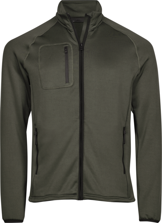TEE JAYS Stretch Fleece, herre-Oliven