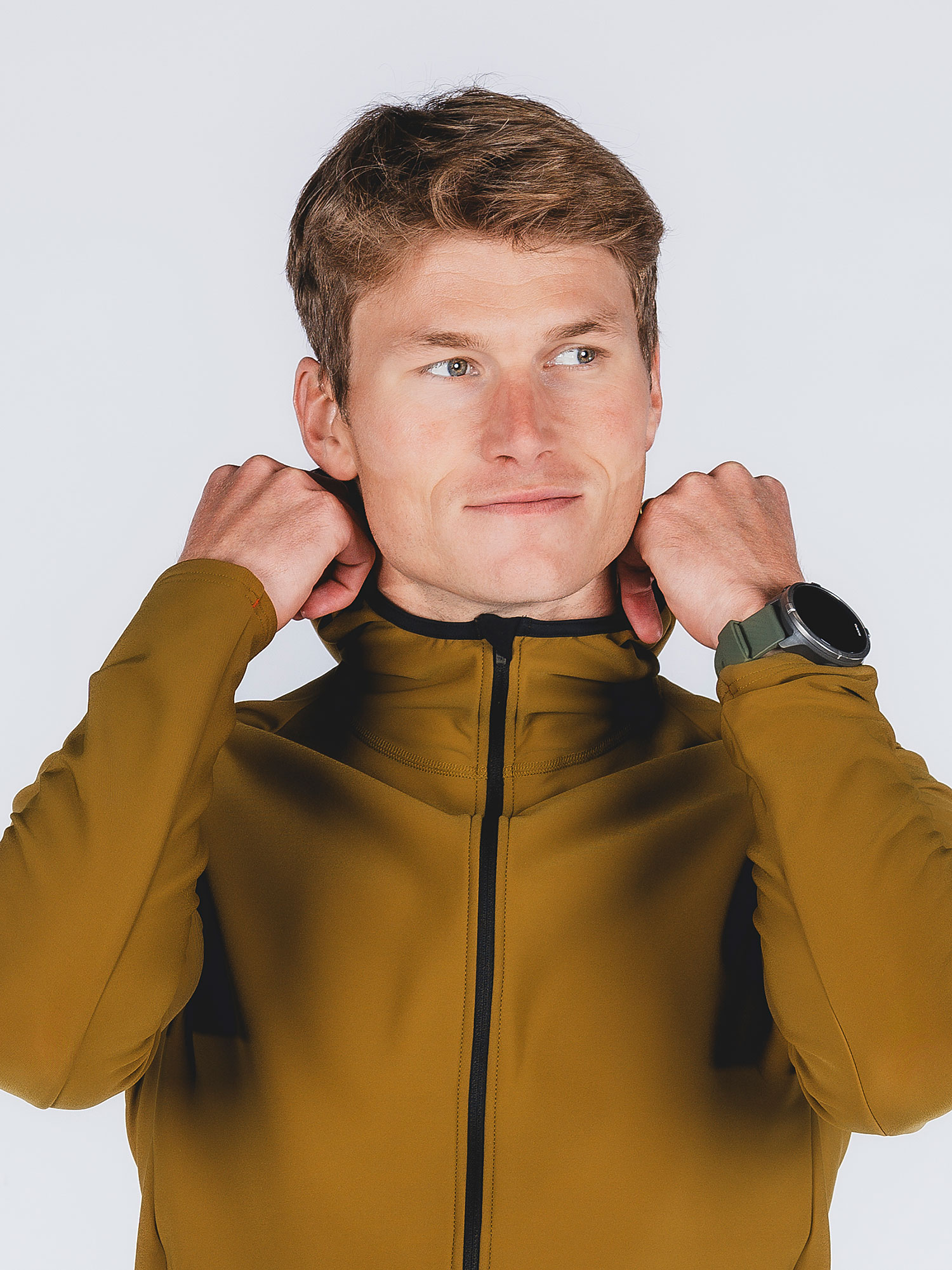 FUSION Recharge Hoodie, Herre-Mustard