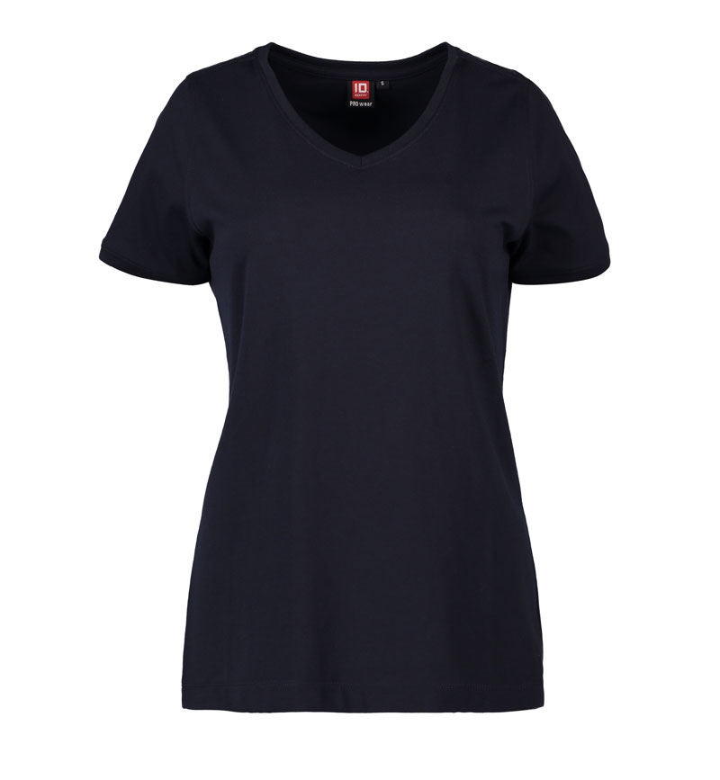 ID PRO wear CARE V-hals T-shirt, dame-Navy