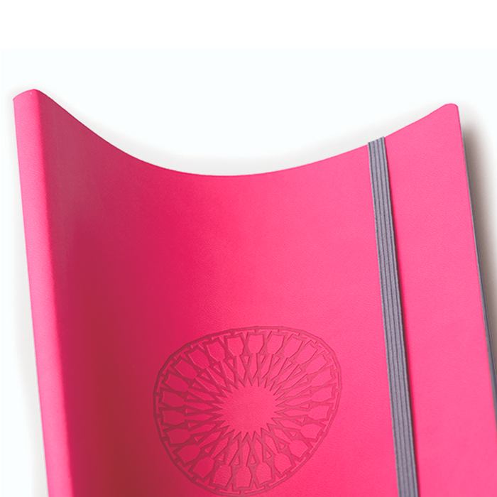 Torino Notesbog A5 - eget design-Lyserød