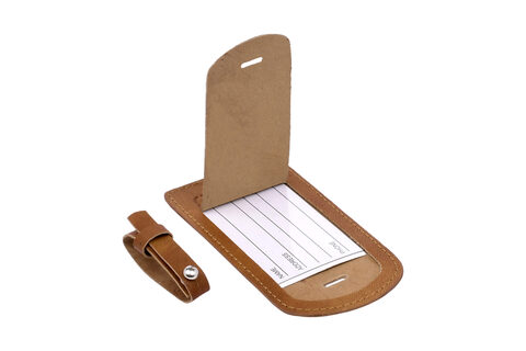 Læder Bagage Tag