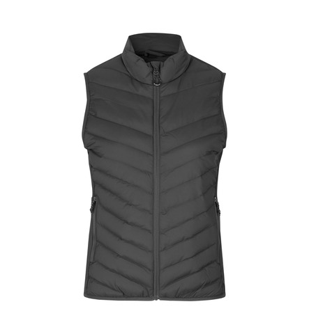 ID Bodywarmer, stretch, Dame-Grå
