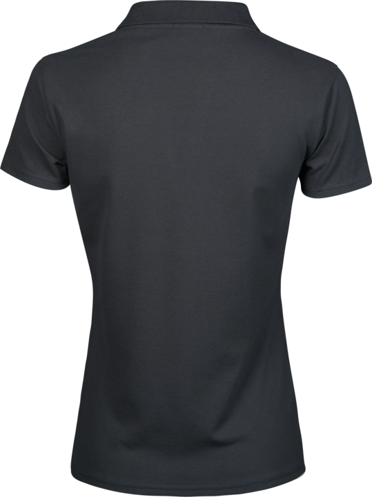 TEE JAYS Luxus v-hals Polo, Økologisk, dame-Mørkegrå