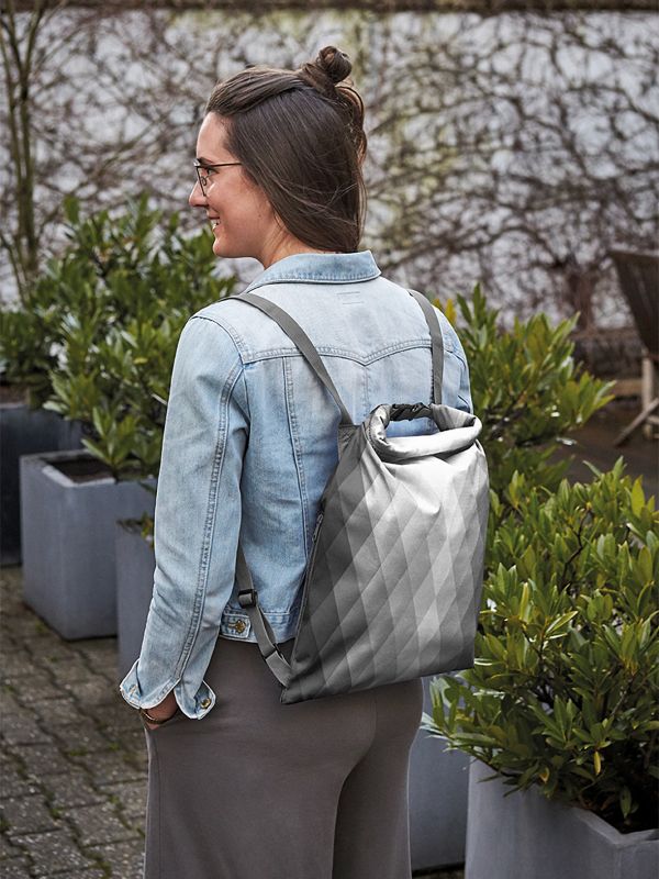 HALFRA Backpack DIAMOND - rPet-Hvid