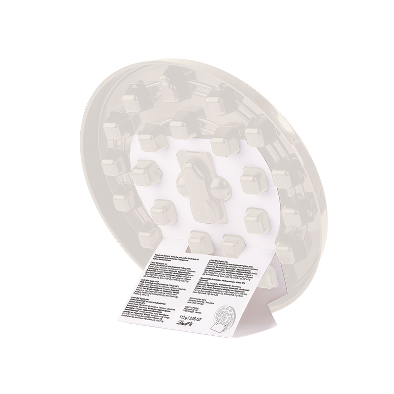 Rund Julekalender med Lindt Chokolade - Certificeret karton-Design Inspiration