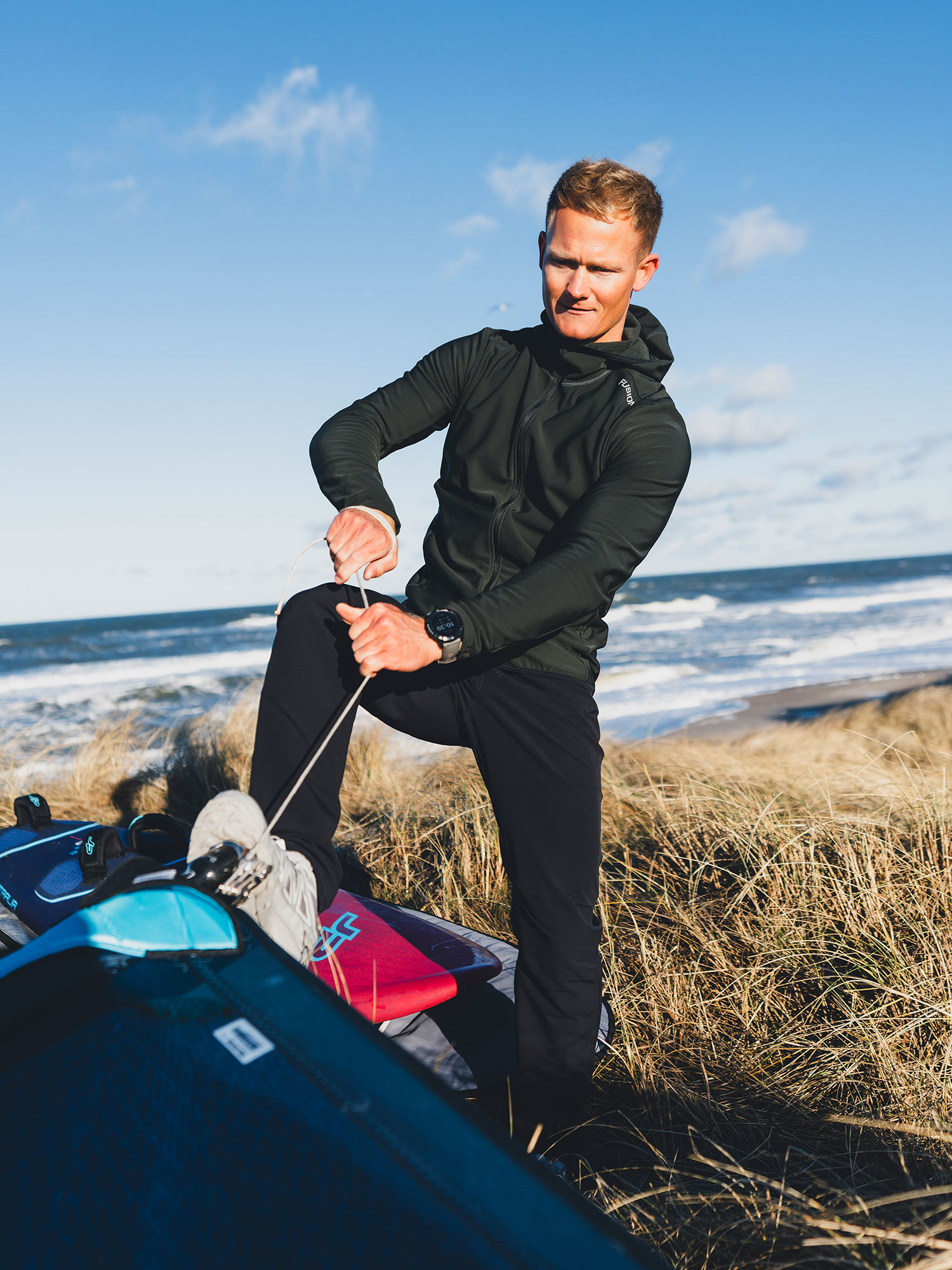 FUSION Recharge Hoodie, Herre-Mørkegrøn