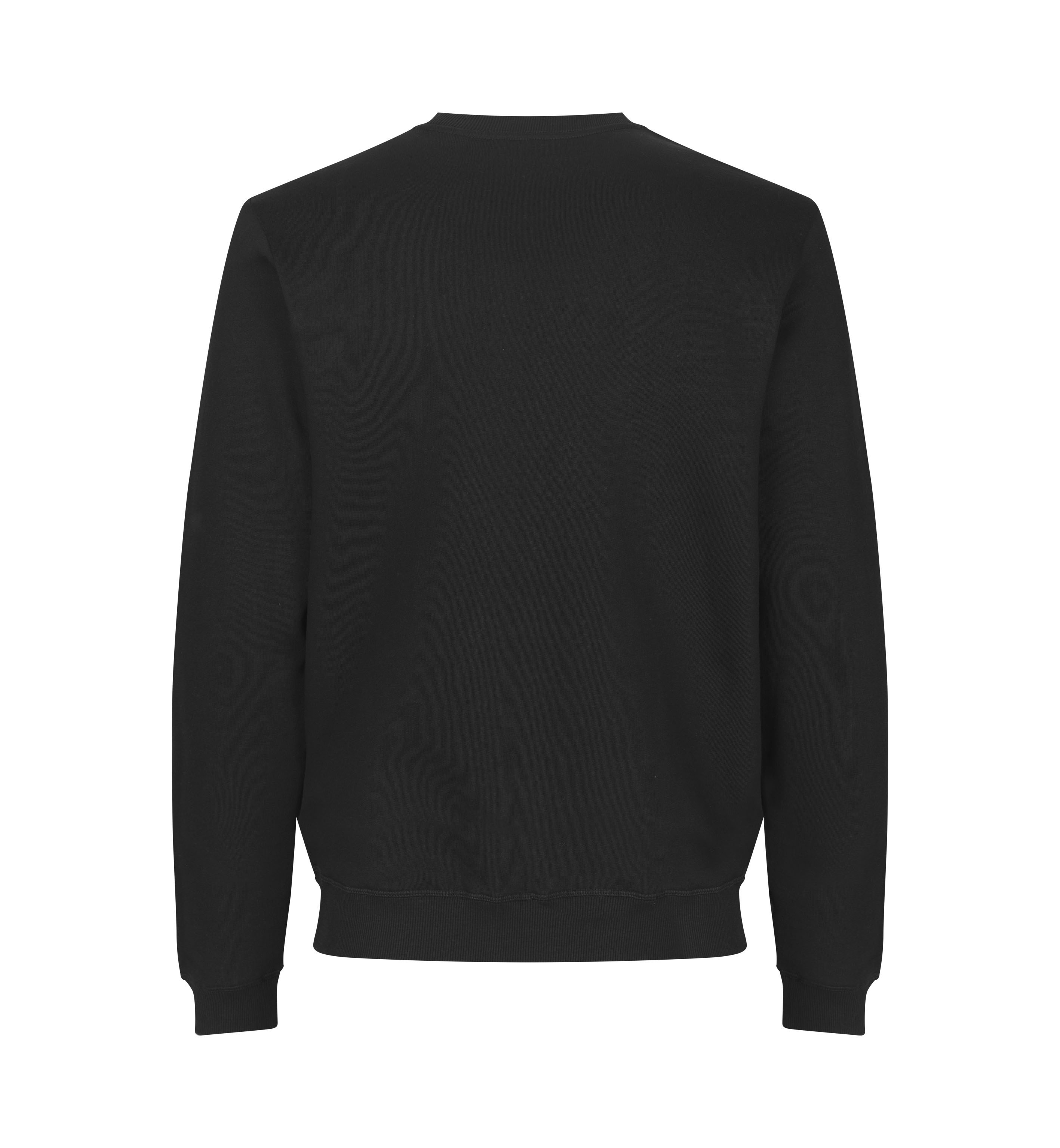 ID Økologisk O-hals Sweatshirt, herre GOTS-Sort