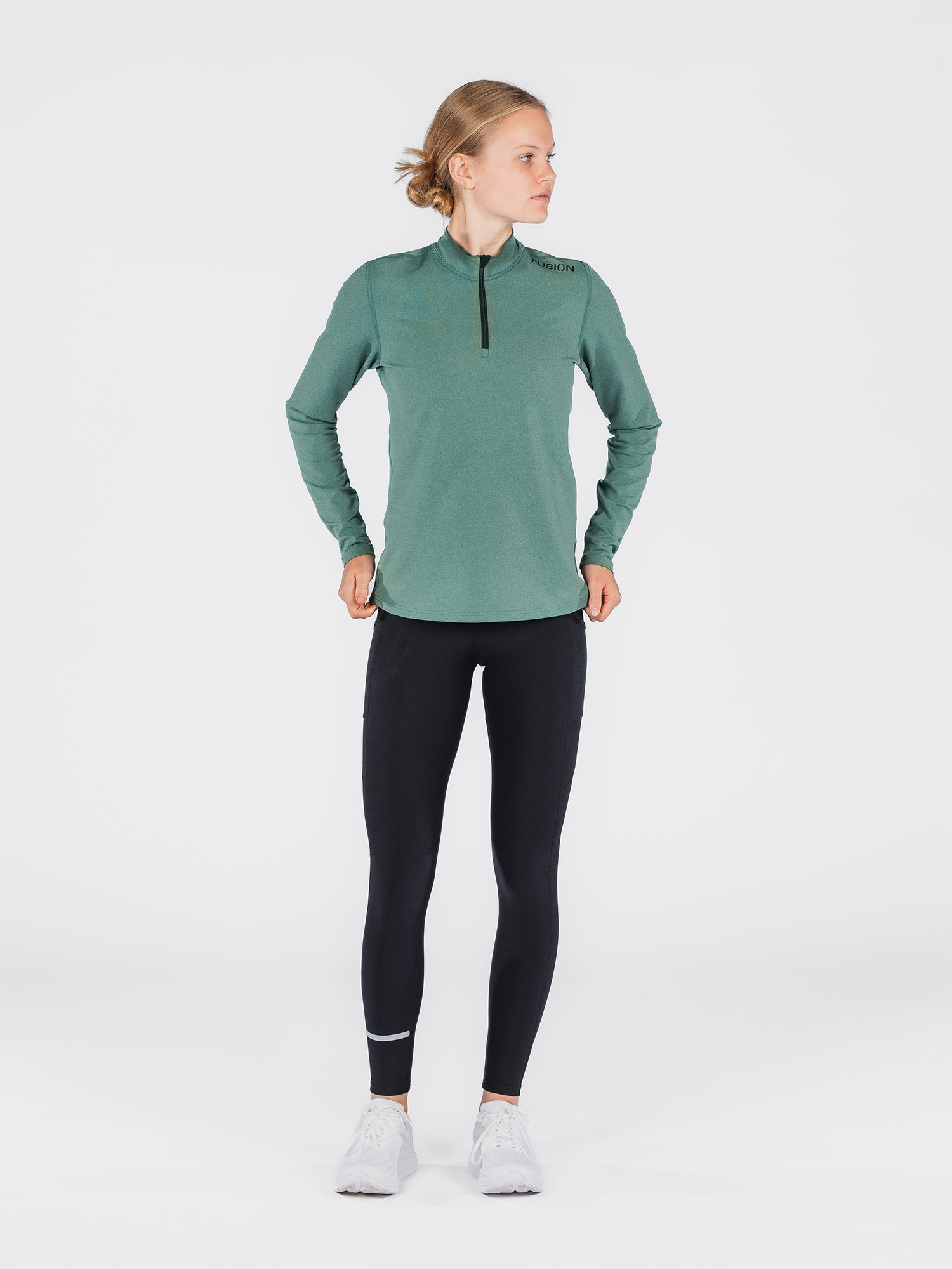 FUSION Løbetrøje, dame-Grøn