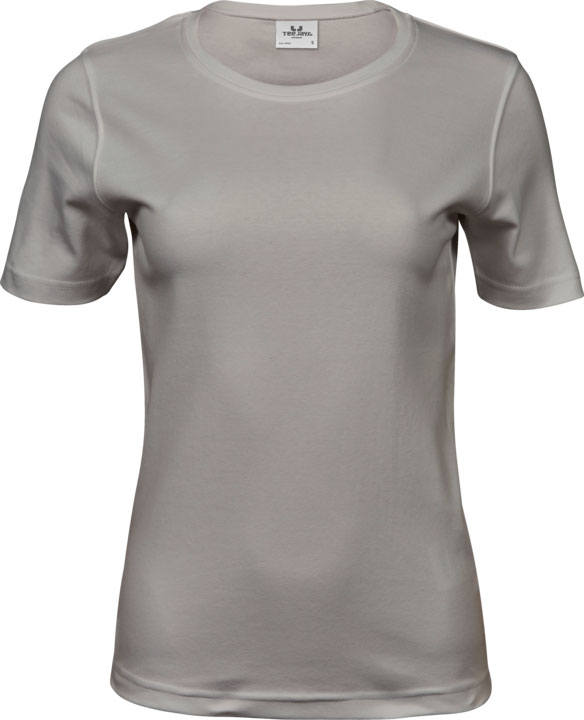 TEE JAYS Interlock t-shirt - Økologisk, dame-Lysegrå