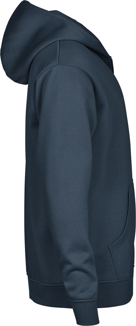 TEE JAYS Urban Hooded Full Zip Sweatshirt - Økologisk Bomuld-Navy