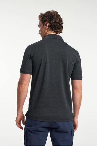 TENSON TXlite Melange Polo, Herre-Sort