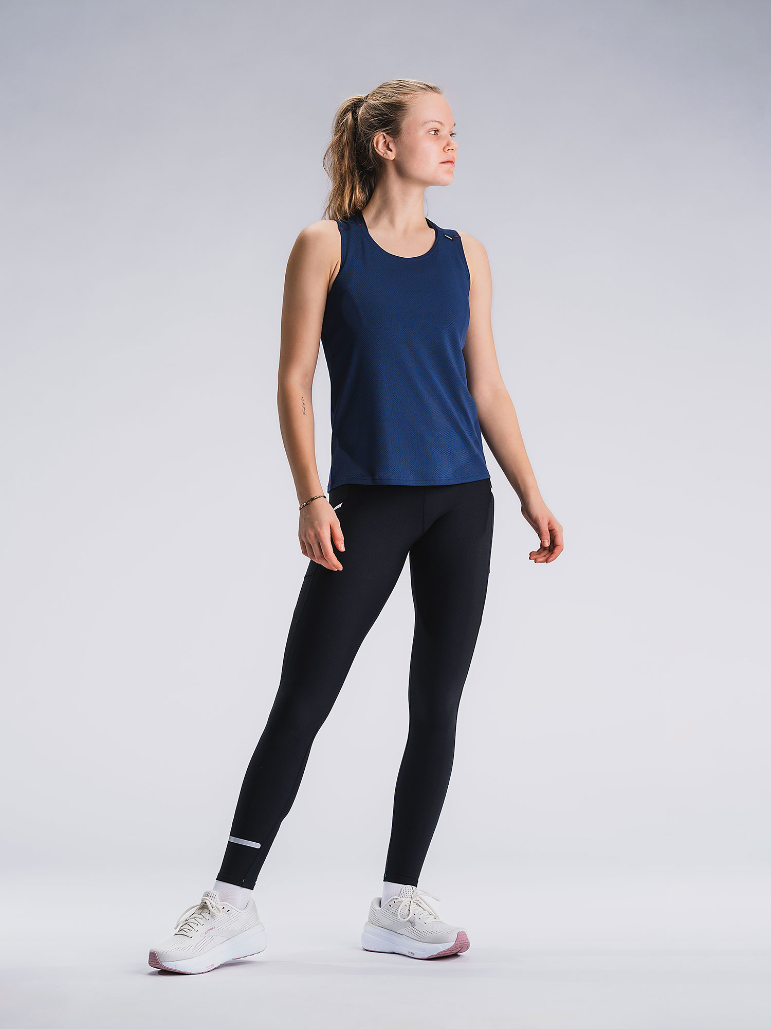 FUSION Run Singlet, Dame-Marineblå